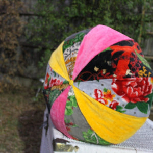 'Gypsy Charm' 100% Cotton Velvet Patchwork Cushion Cover