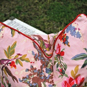 'Botanical Tapestry' 100% Handmade Cotton Cushion Cover