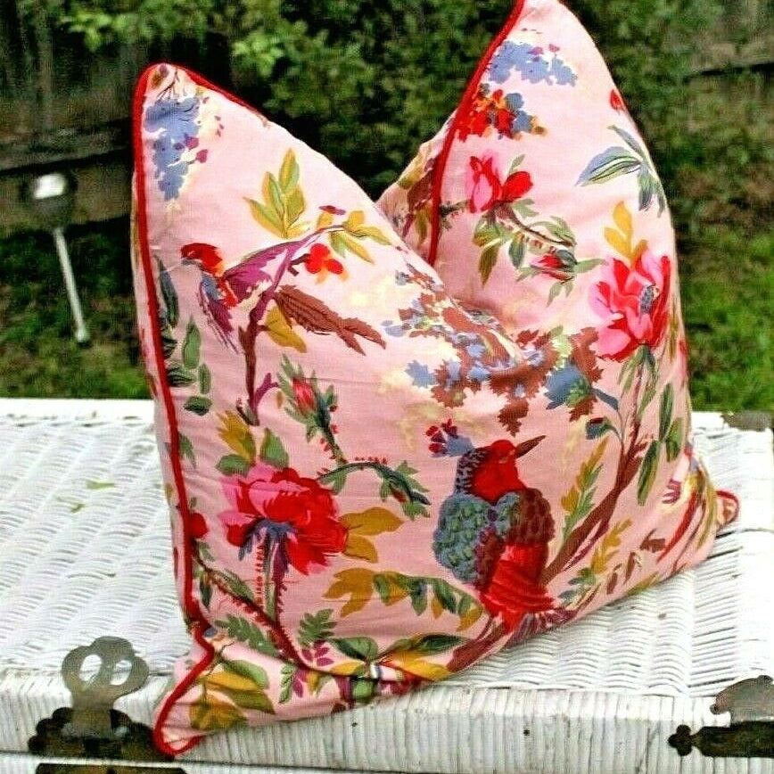 'Botanical Tapestry' 100% Handmade Cotton Cushion Cover