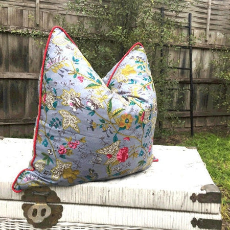 'Avian Escape' 100% Cotton Cushion Cover