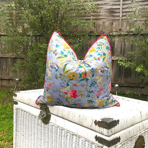 'Avian Escape' 100% Cotton Cushion Cover