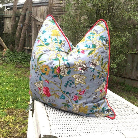 'Avian Escape' 100% Cotton Cushion Cover