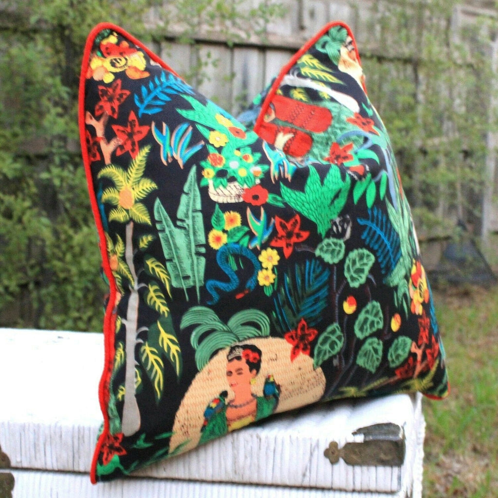 'Fiesta Florals' 100% Cotton Cushion Cover