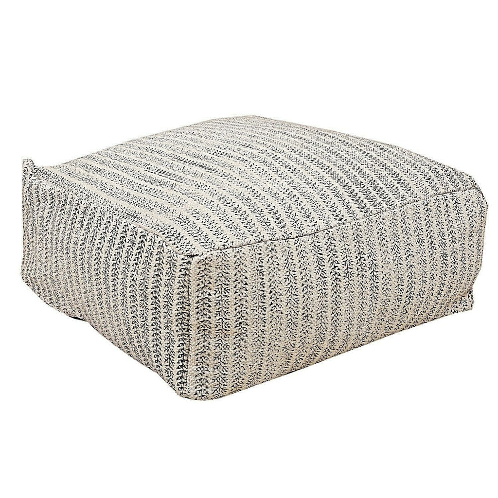 Moroccan Ottoman Cushion Cover, Pouf, Footstool - Vertical Sprint