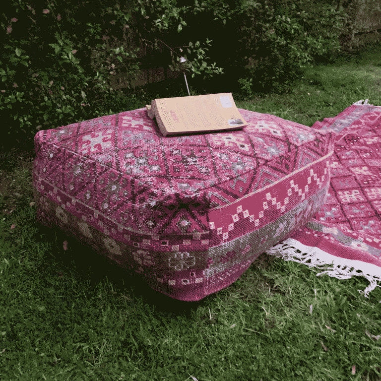 Moroccan Ottoman Cushion Cover, Pouf - Sultan Palace