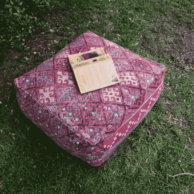 Moroccan Ottoman Cushion Cover, Pouf - Sultan Palace