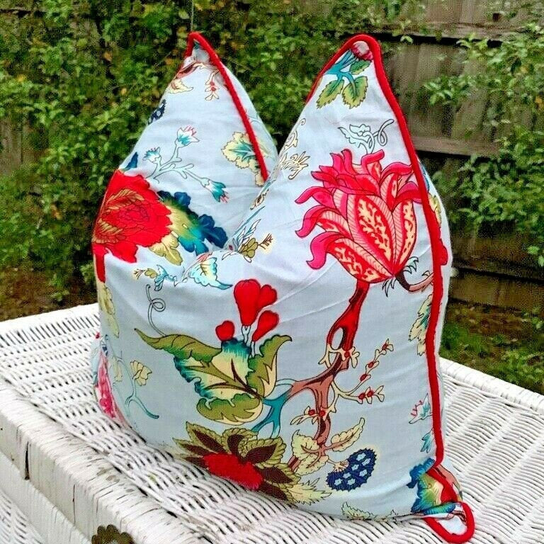 'Botanical Harmony' 100% Cotton Cushion Cover
