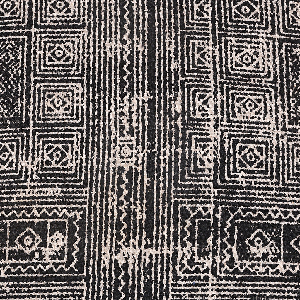 Moroccan Ottoman Cushion Cover, Pouf - Stunning Black