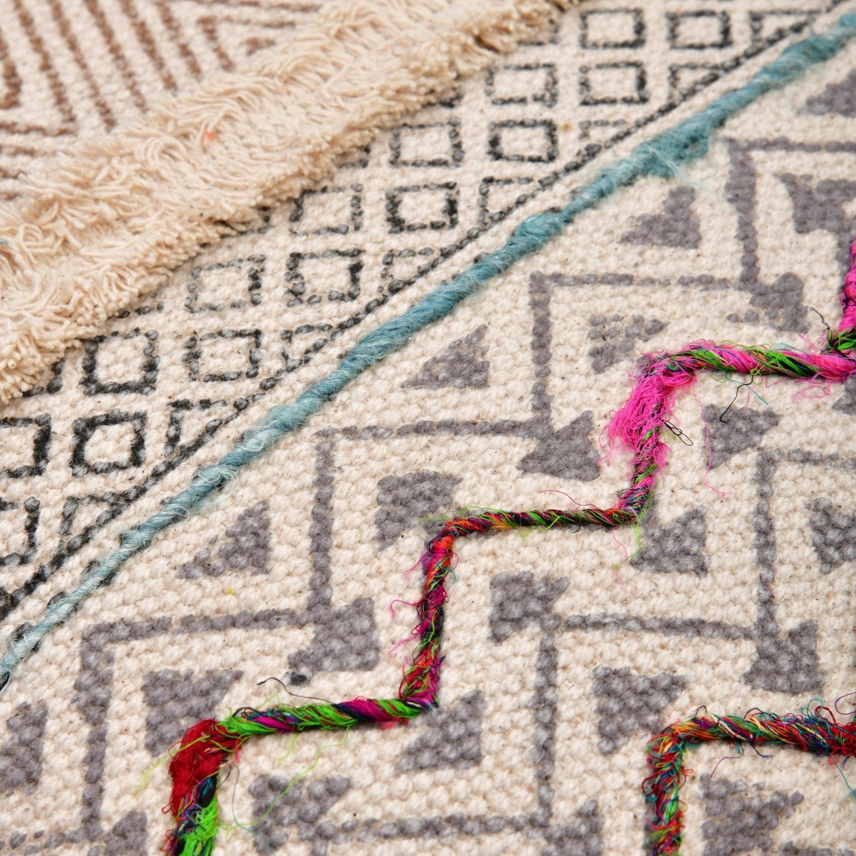 'Luxe Moroccan Retreat' 100% Cotton Berber Style Cushion Cover