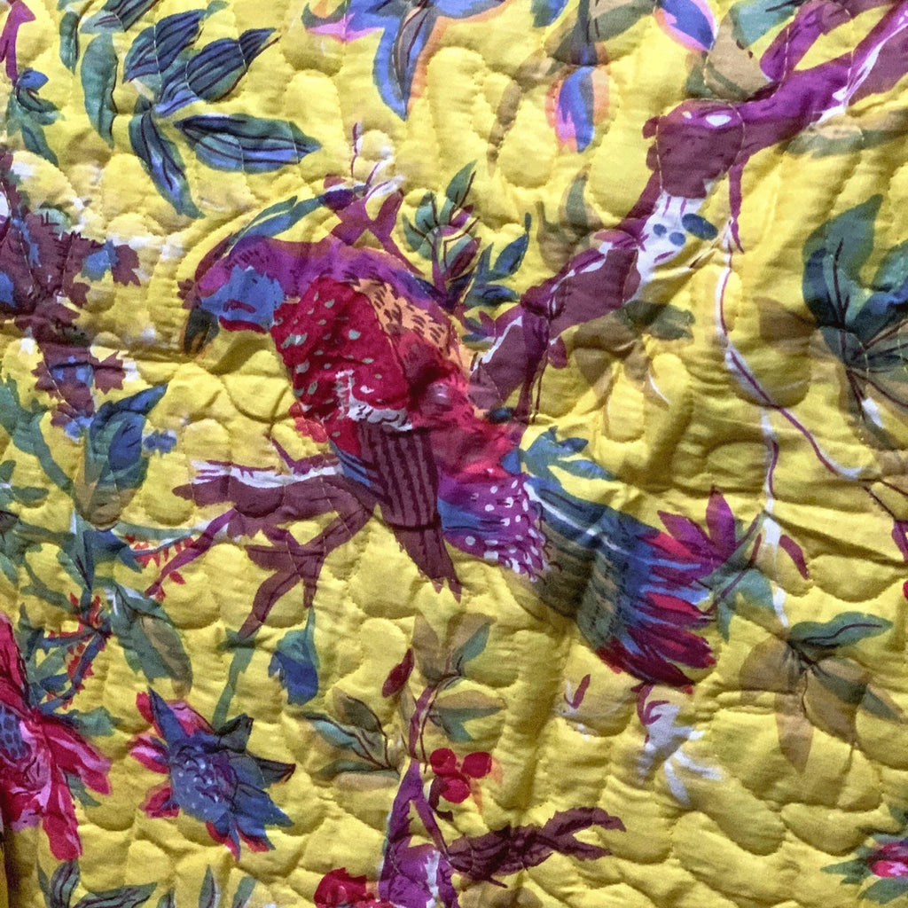 Linen Connections Floral Reversible Cotton Quilt - Sun