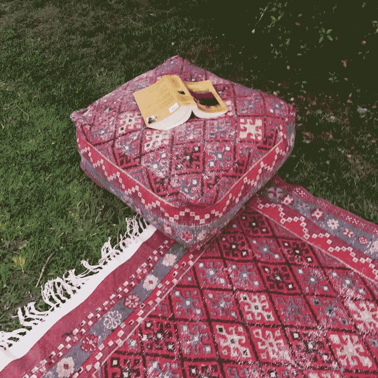 Moroccan Ottoman Cushion Cover, Pouf - Sultan Palace