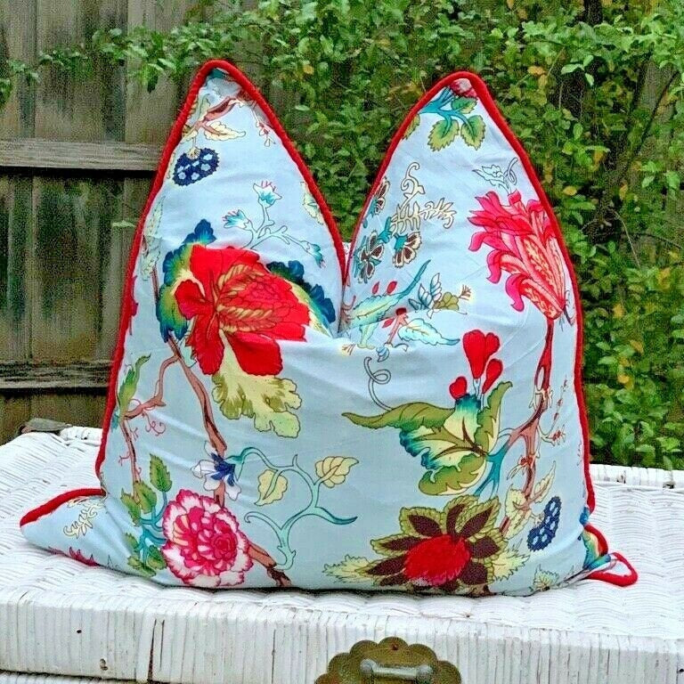 'Botanical Harmony' 100% Cotton Cushion Cover