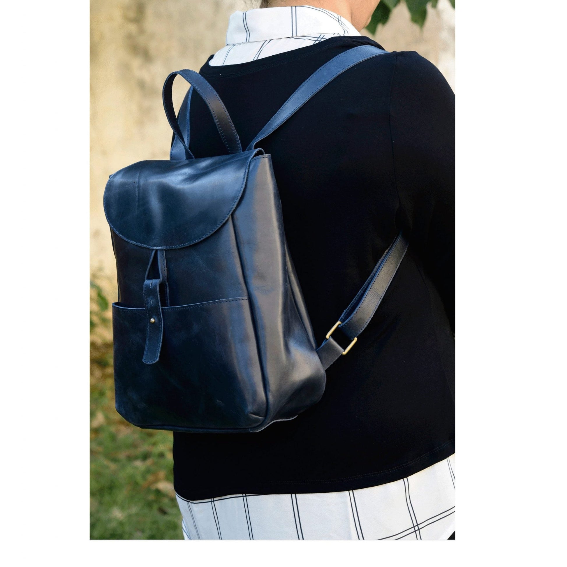Handmade Leather Bag Backpack - The Wanderlust Companion