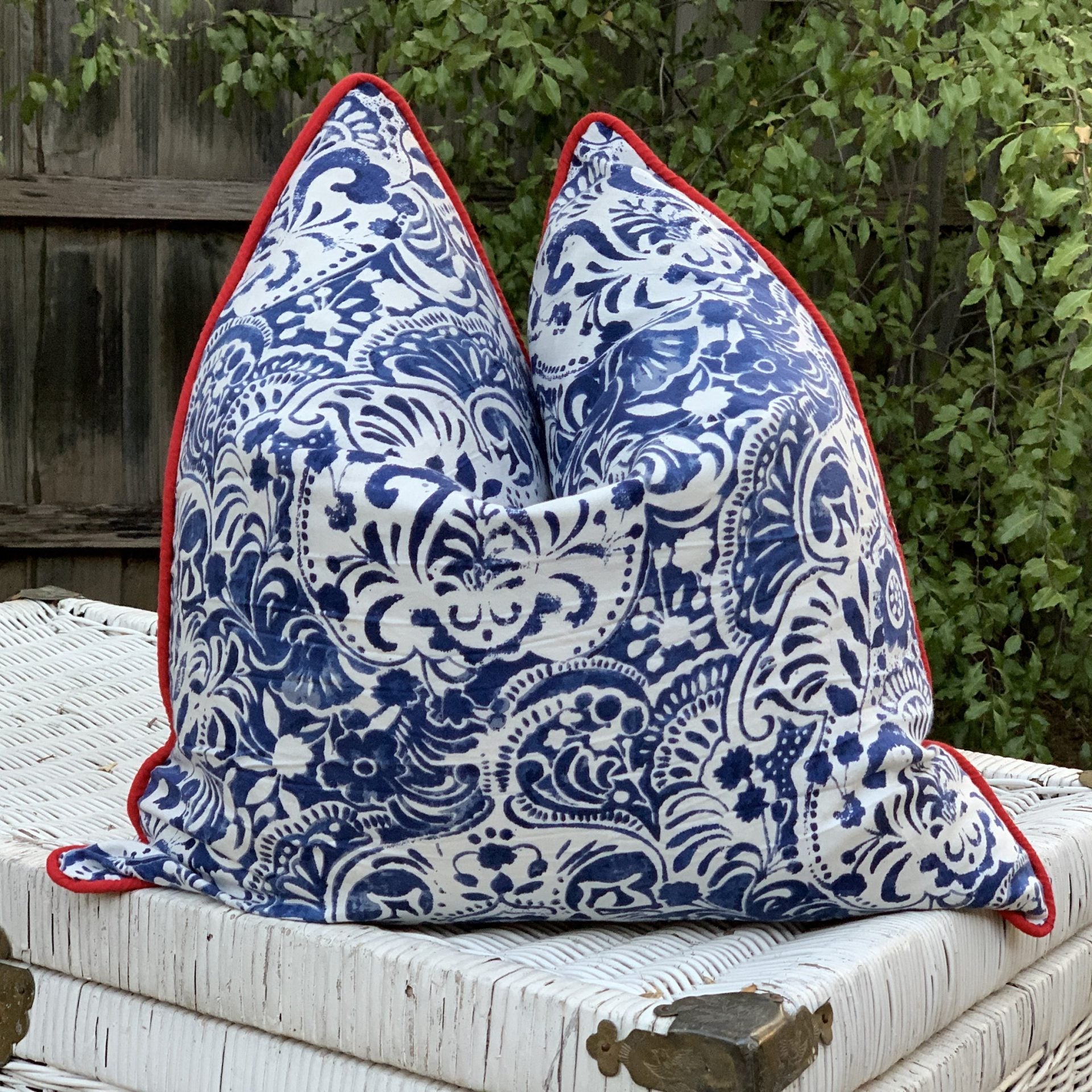 'Timeless Florals' 100% Handmade Cotton Cushion Cover