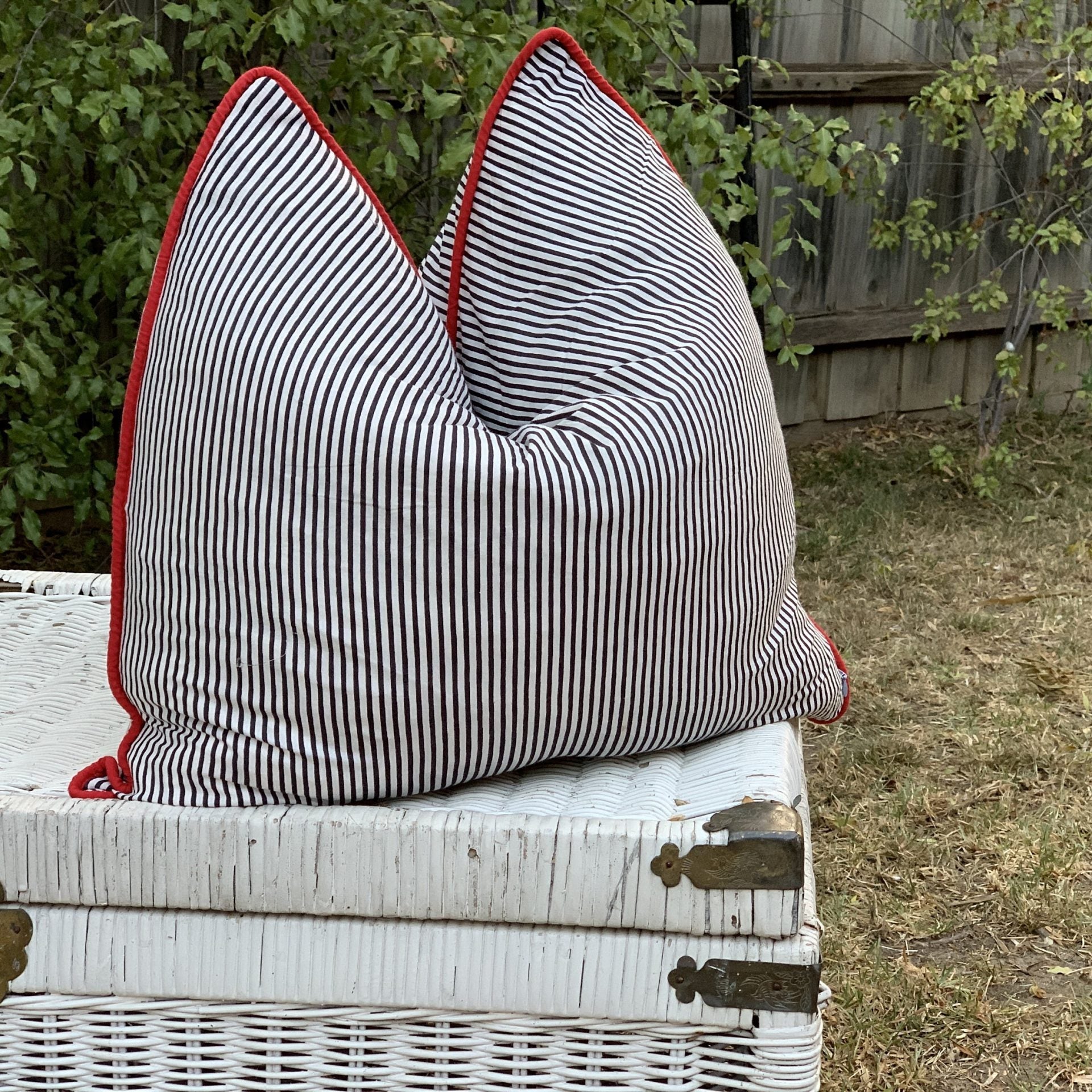 'Blissful Getaway' 100% Handmade Cotton Cushion Cover