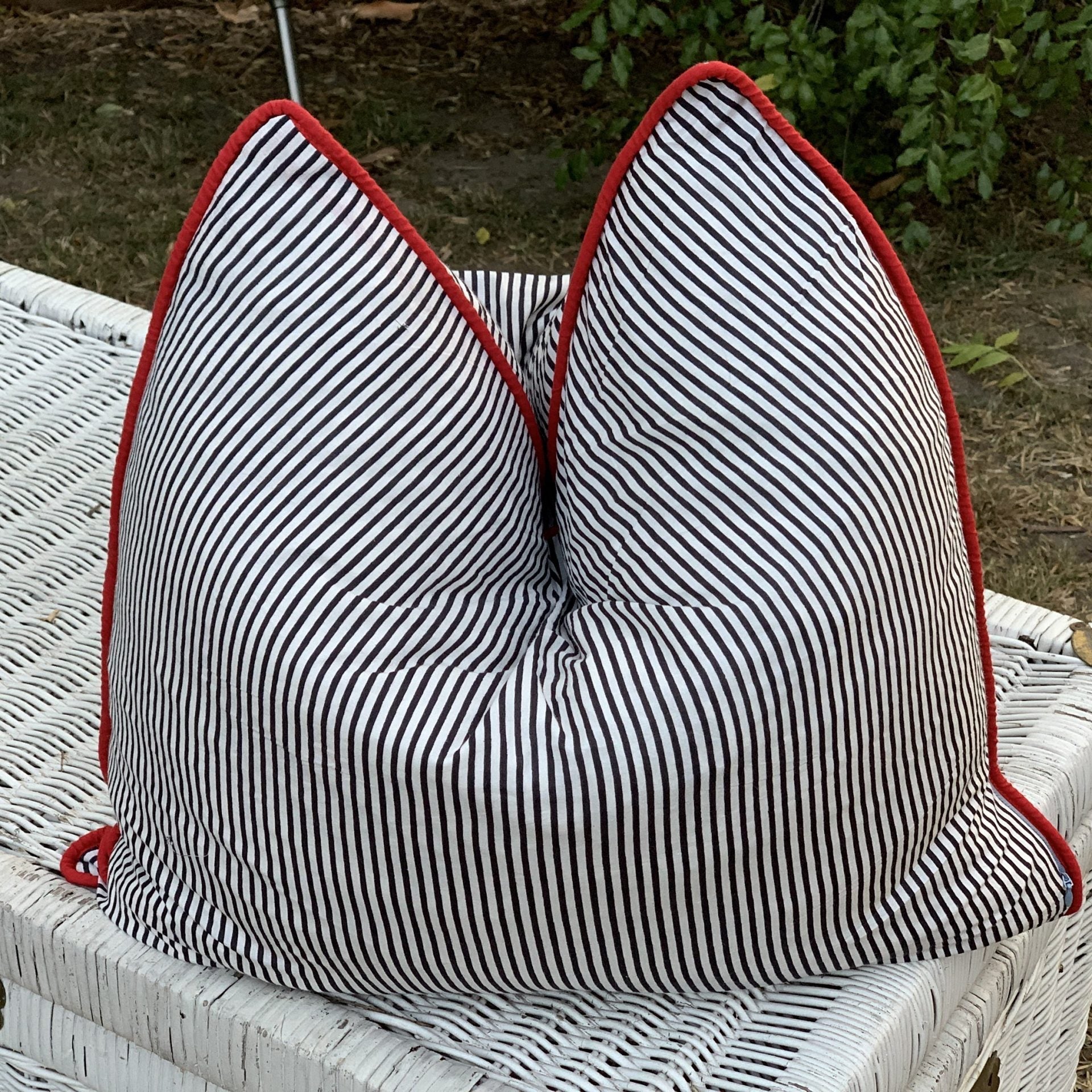 'Blissful Getaway' 100% Handmade Cotton Cushion Cover