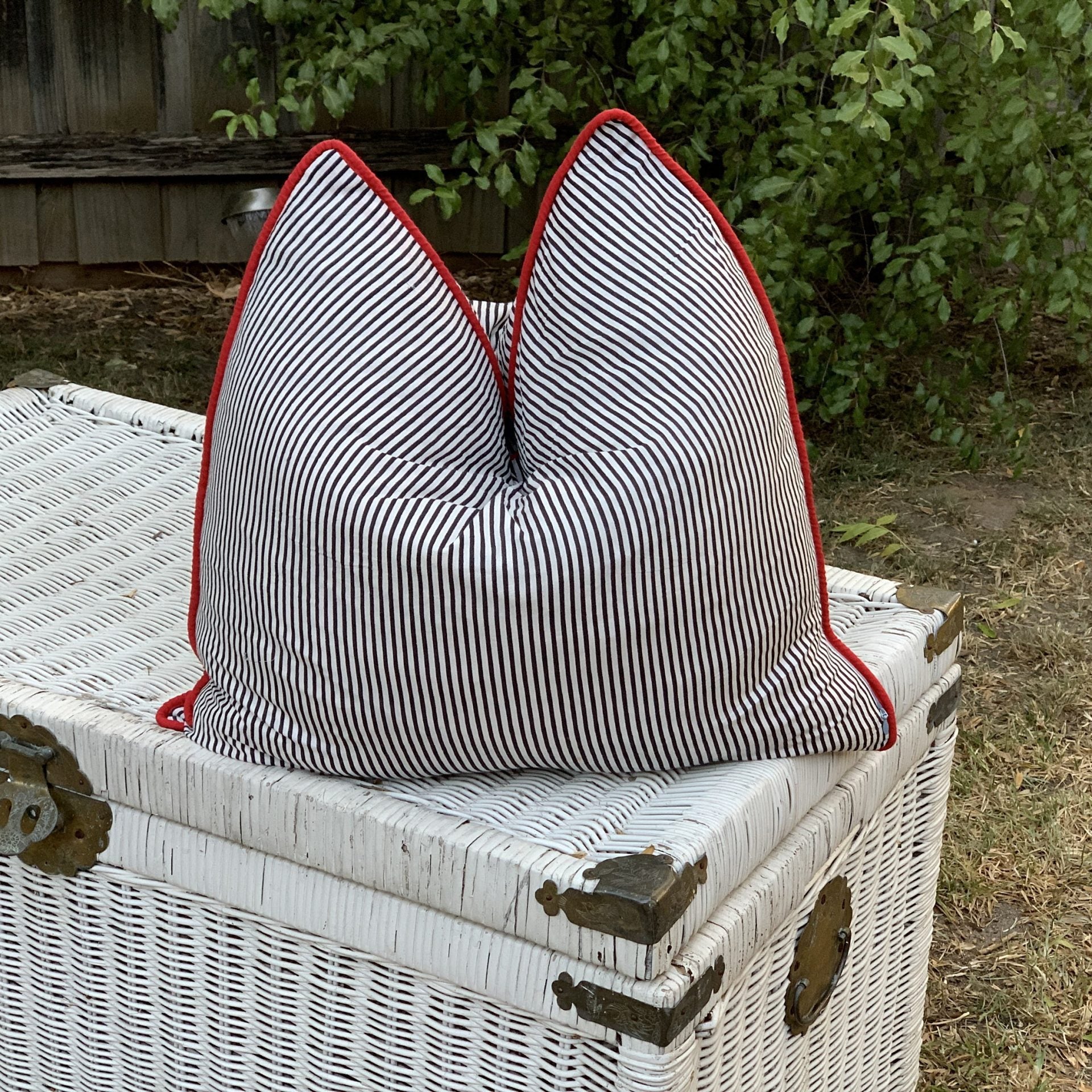 'Blissful Getaway' 100% Handmade Cotton Cushion Cover