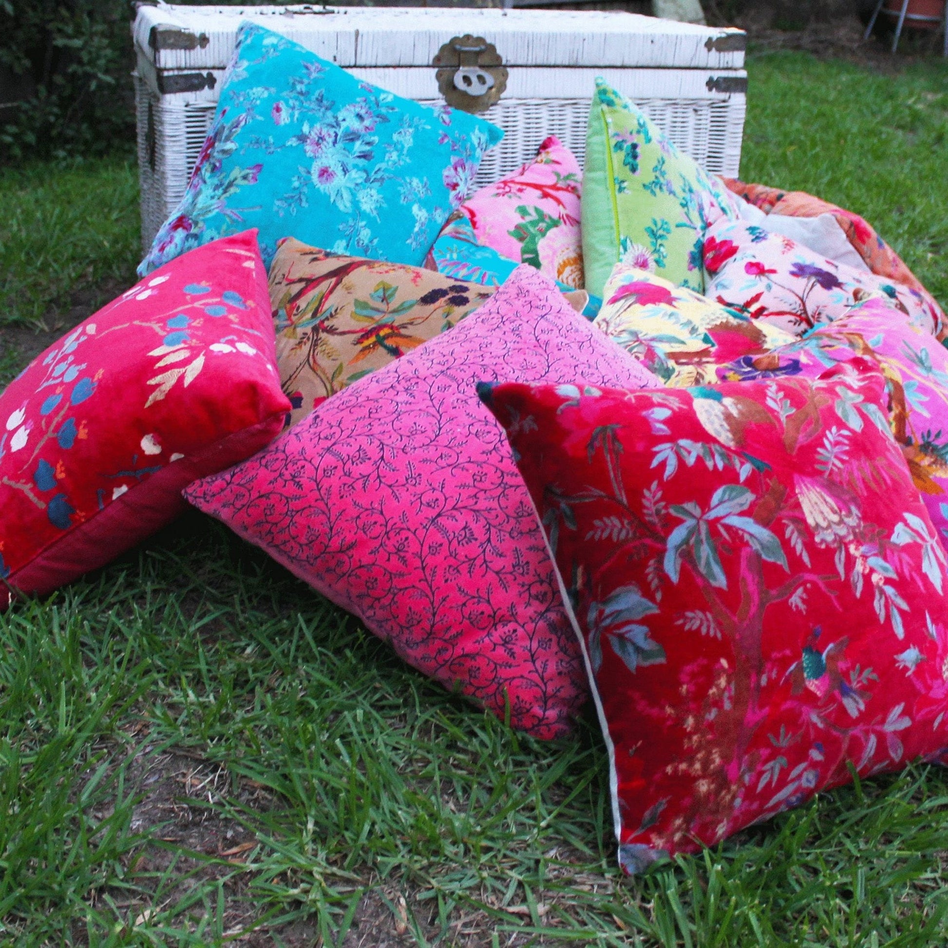 'Winged Dreams' 100% Cotton Velvet Cushion Cover