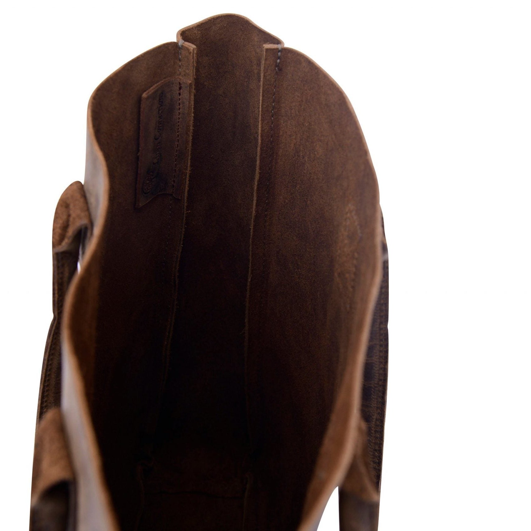 Ladies' Computer Tote Bag in Brown Leather