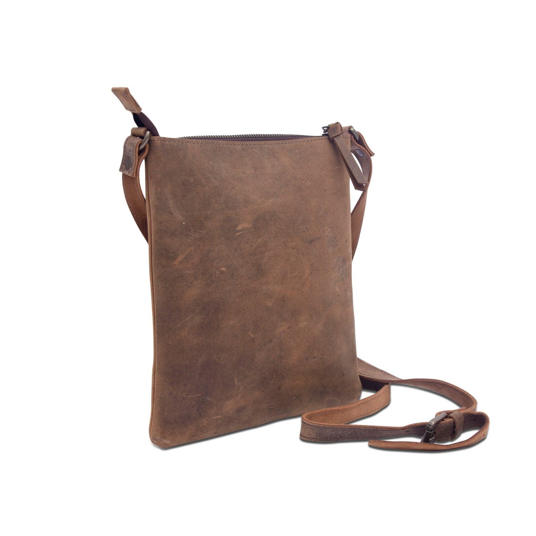 Leather Tote Bag - Sleek Cityscape