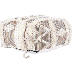 Moroccan Ottoman Cushion Cover, Pouf, Footstool - Tassel Night