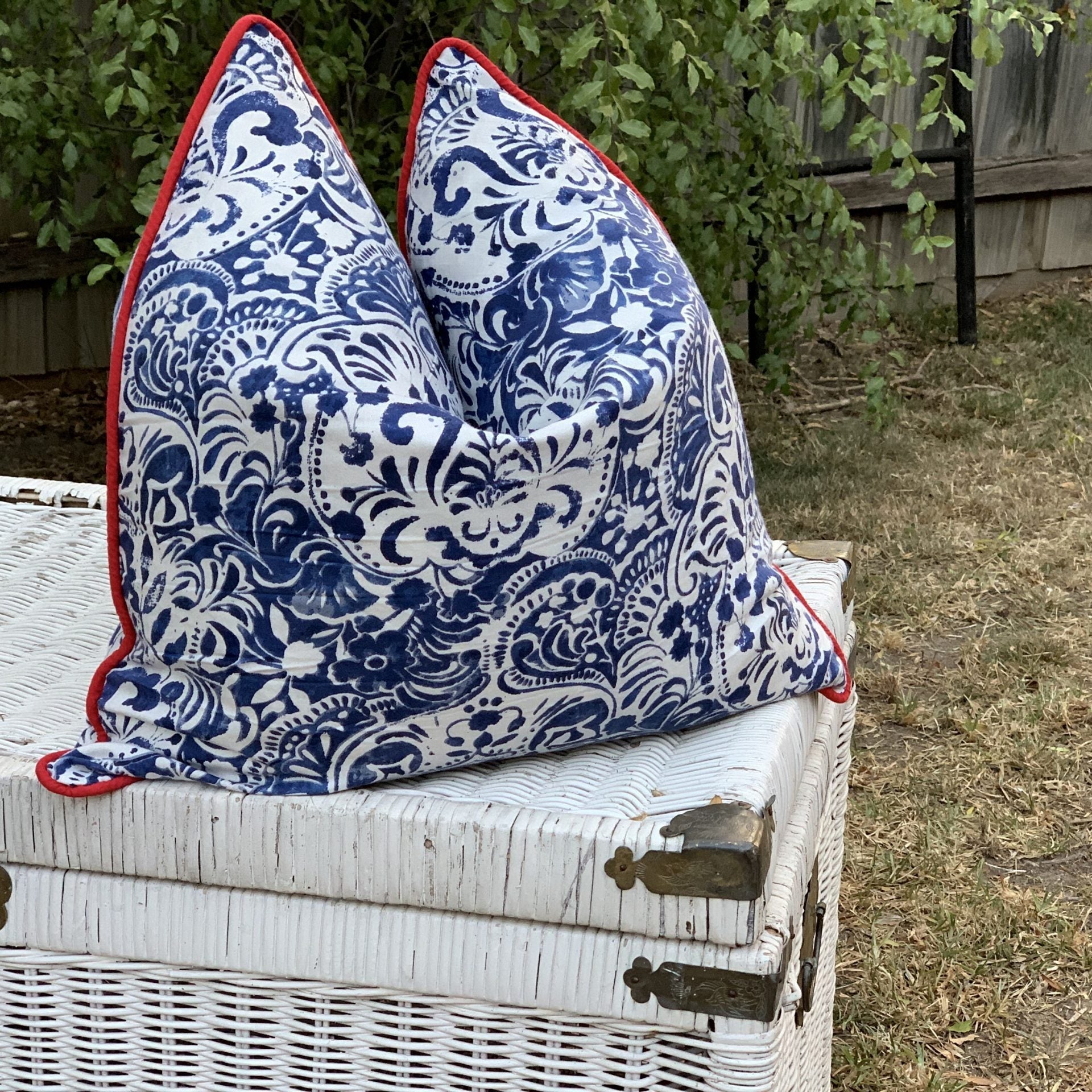 'Timeless Florals' 100% Handmade Cotton Cushion Cover