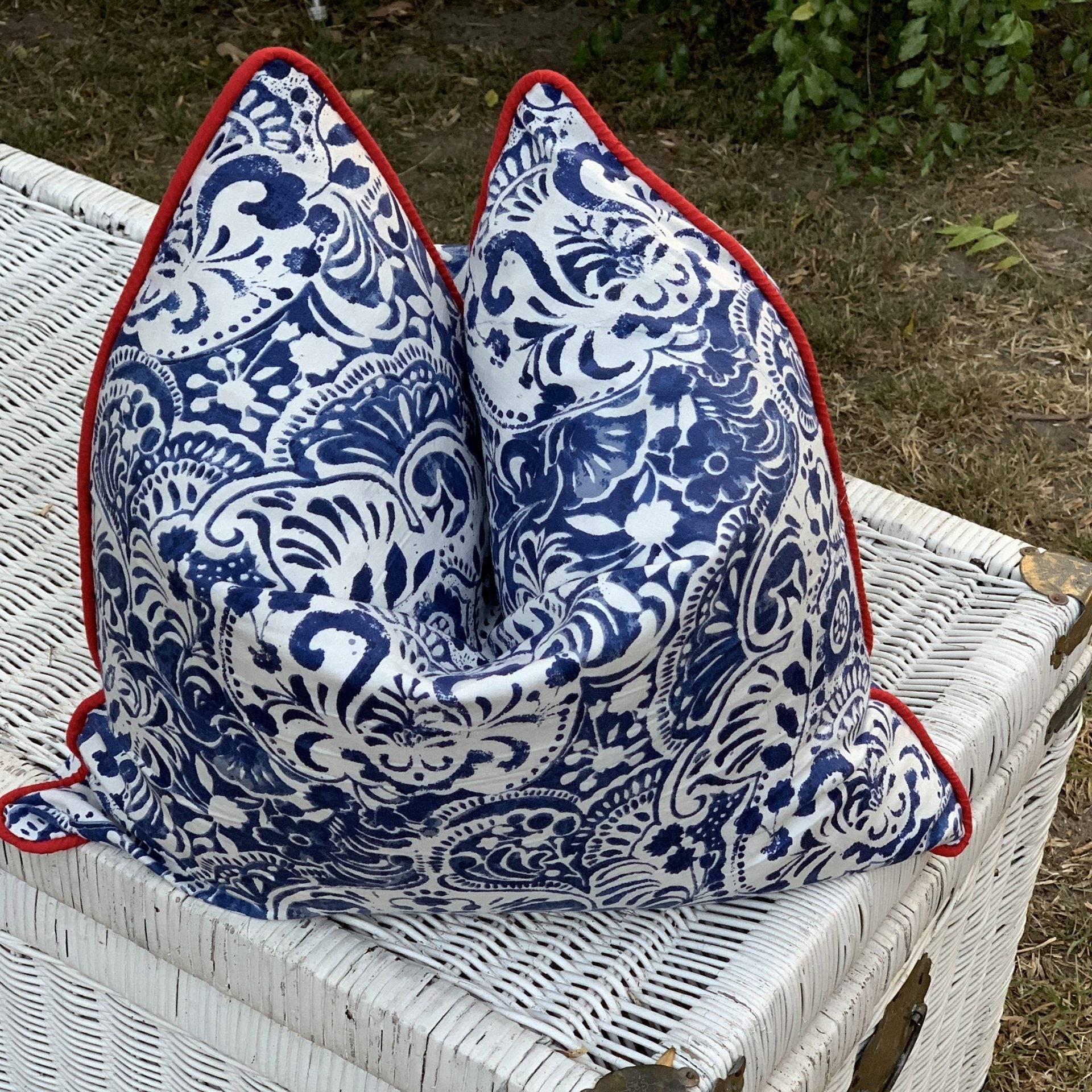 'Timeless Florals' 100% Handmade Cotton Cushion Cover