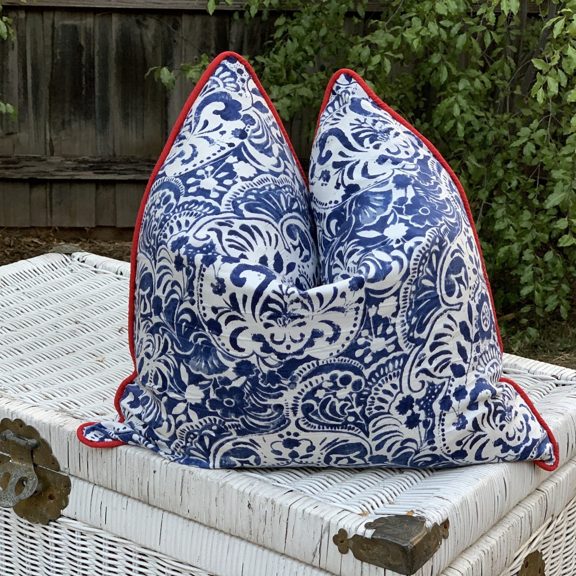 'Timeless Florals' 100% Handmade Cotton Cushion Cover