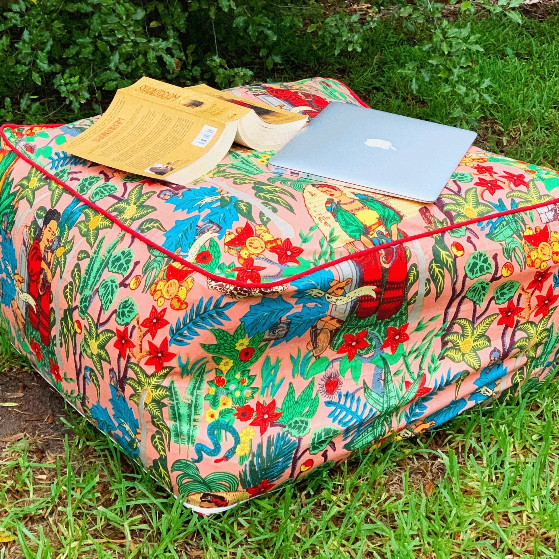 Linen Connections Moroccan Ottoman Cushion Cover - Frida Peach