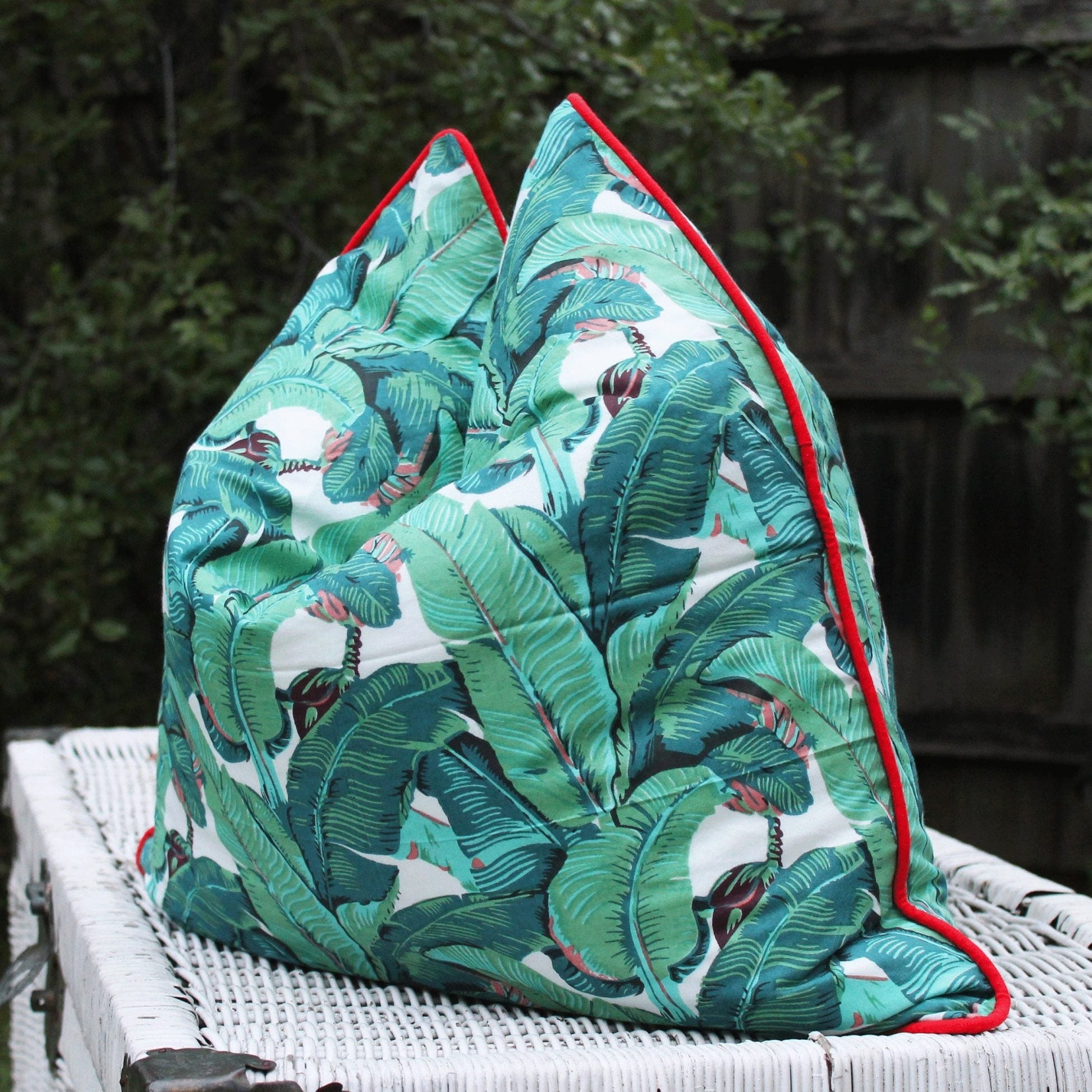 100% Cotton Cushion Cover - Tropical Palms