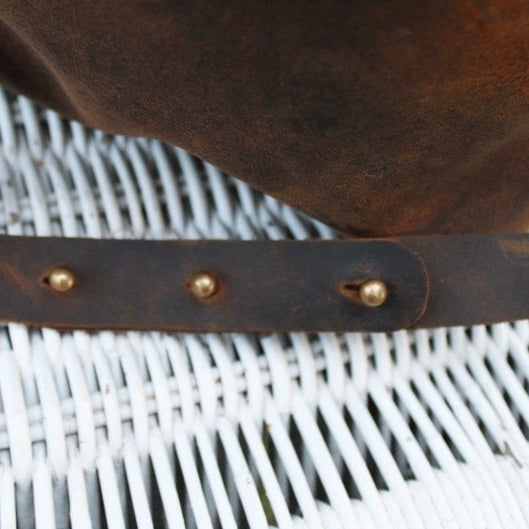 Tan Leather Crossbody Bag - Minimalist Small Purse