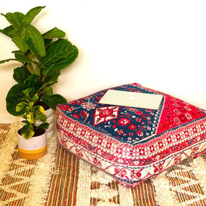 Moroccan Ottoman Cushion Cover, Pouf, Footstool - Gift Decor