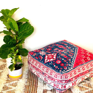 Moroccan Ottoman Cushion Cover, Pouf, Footstool - Gift Decor