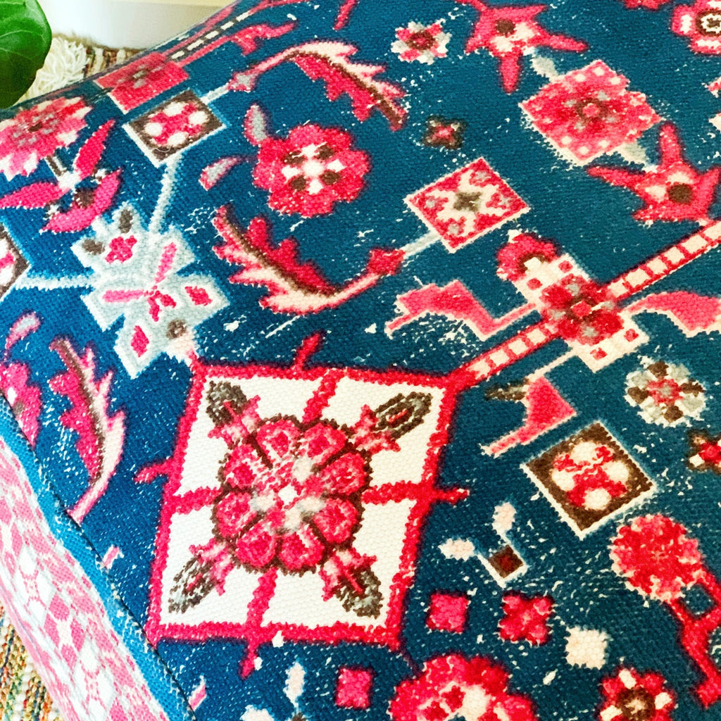 Moroccan Ottoman Cushion Cover, Pouf, Footstool - Gift Decor