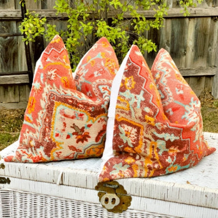 'Turkish Delight' 100% Cotton Beni Ourain Style Cushion Cover