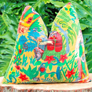 'Fiesta Mexicana' 100% Cotton Velvet Cushion Cover