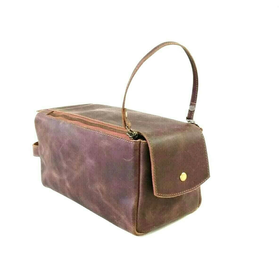 Leather Bag Pouch - Safe Travels