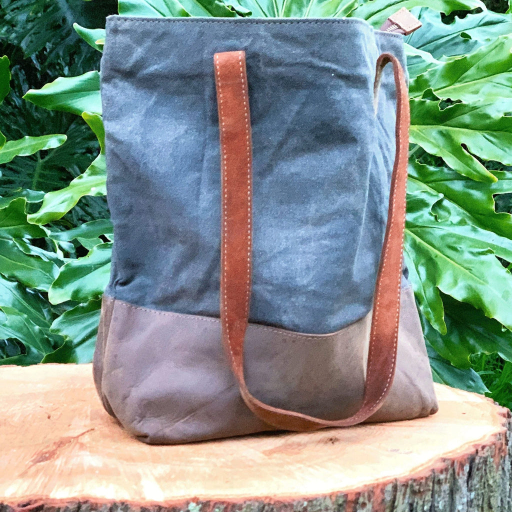 Waxed Canvas Tote Bag