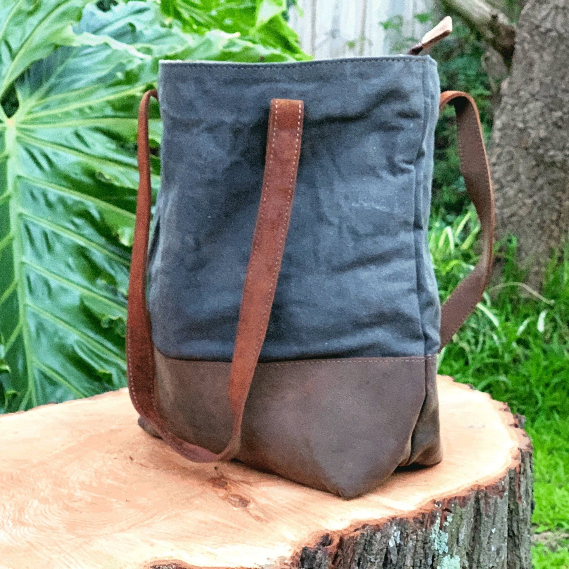 Waxed Canvas Tote Bag