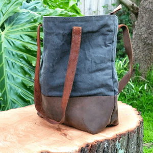Waxed Canvas Tote Bag