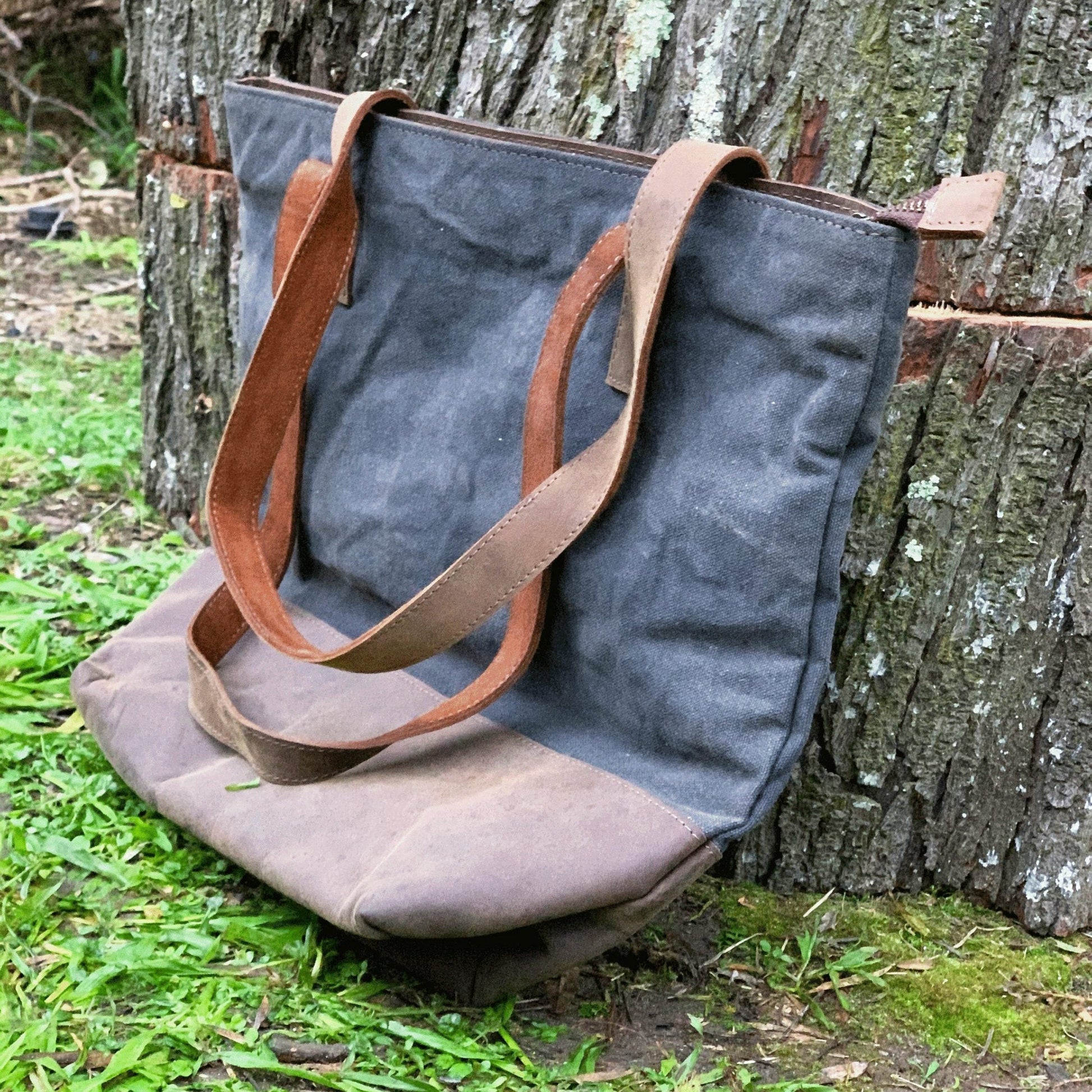 Waxed Canvas Tote Bag