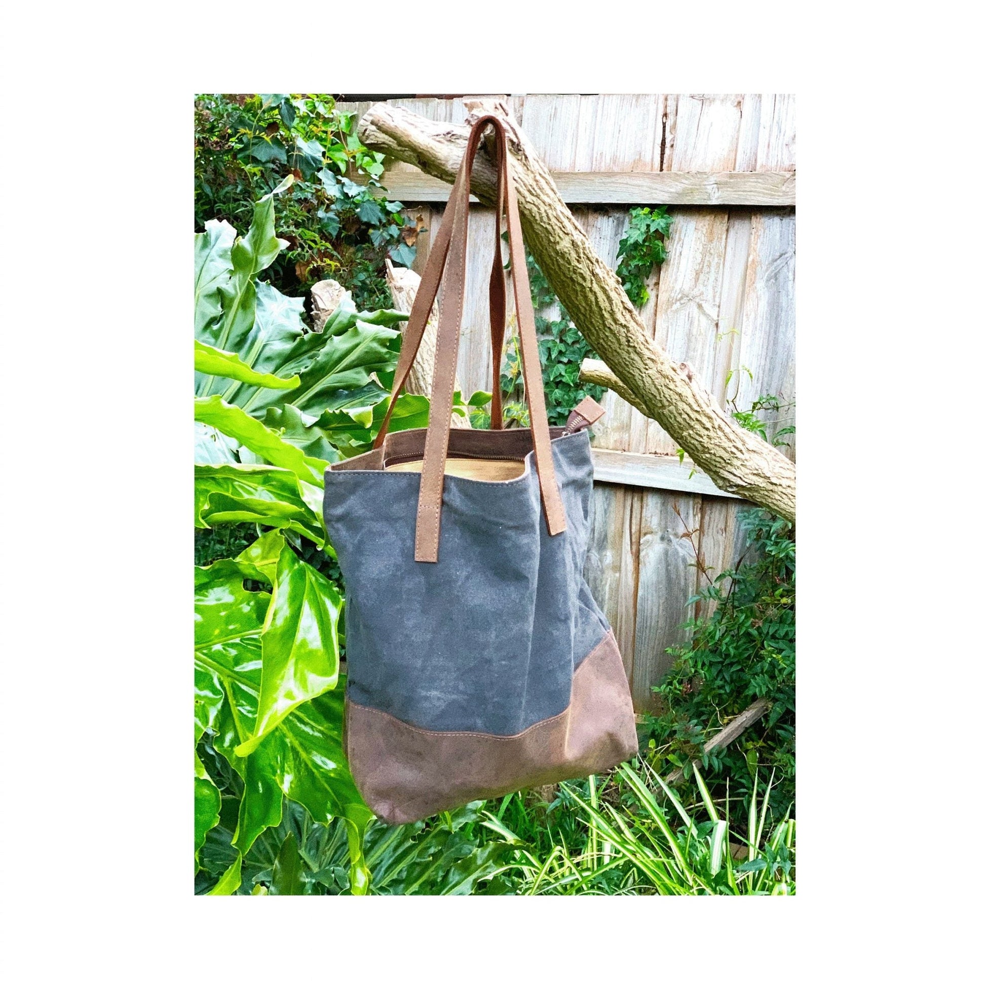 Waxed Canvas Tote Bag