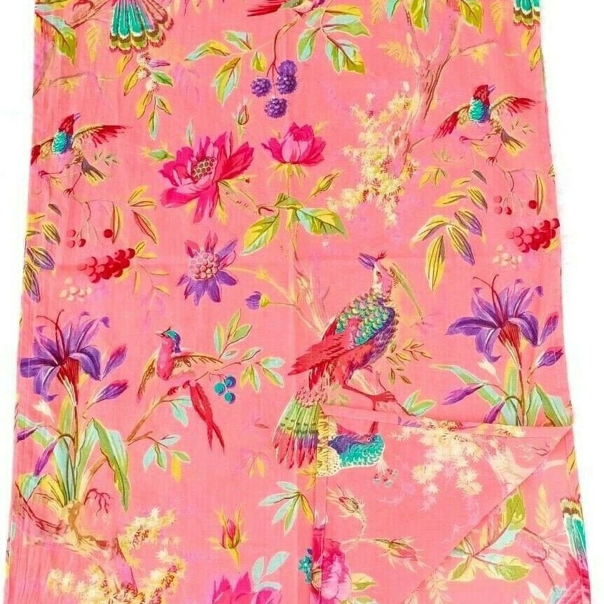 'Gardenia Glamour' 100% Cotton Scarf