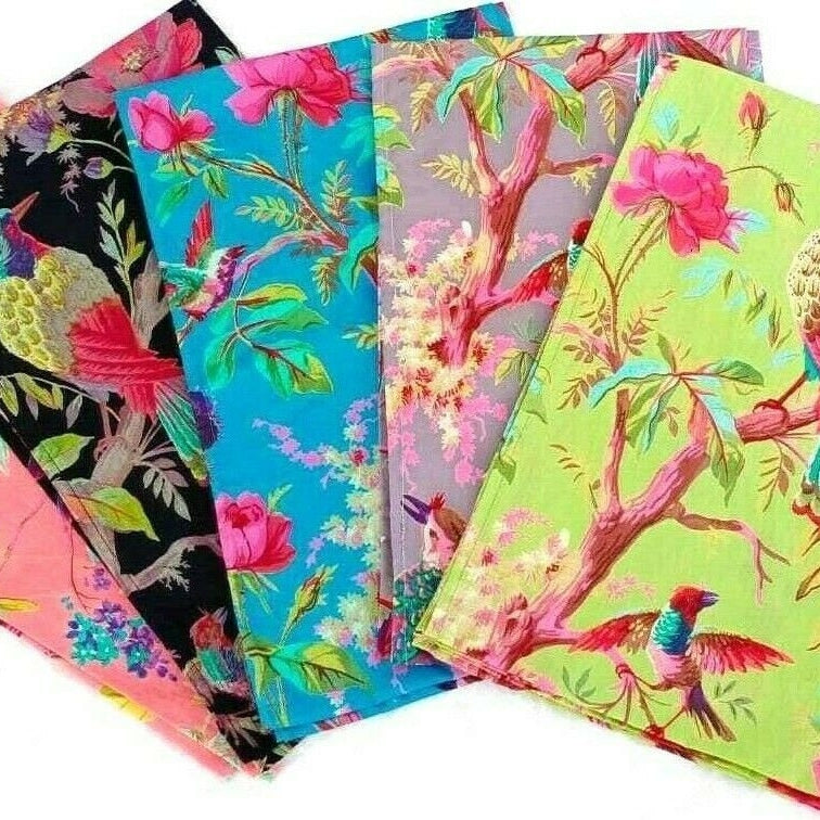 'Gardenia Glamour' 100% Cotton Scarf