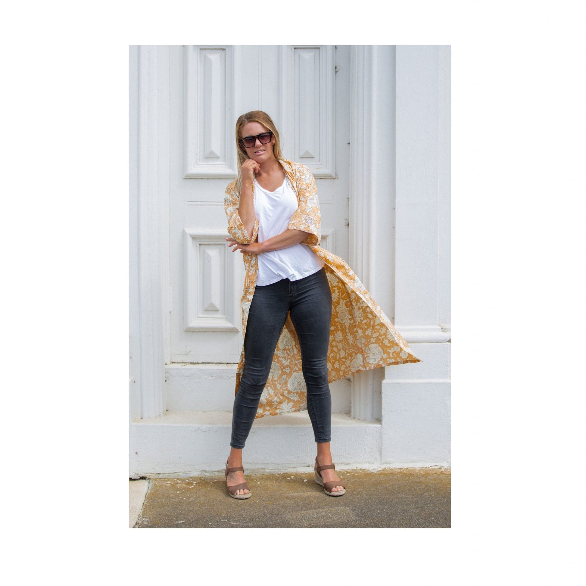 'Dainty Days' Kimono' 100% Cotton Bathrobe