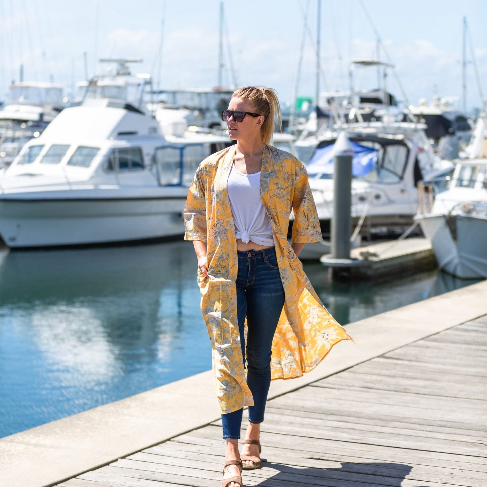 'Delicate Dream' Kimono' 100% Cotton Bathrobe
