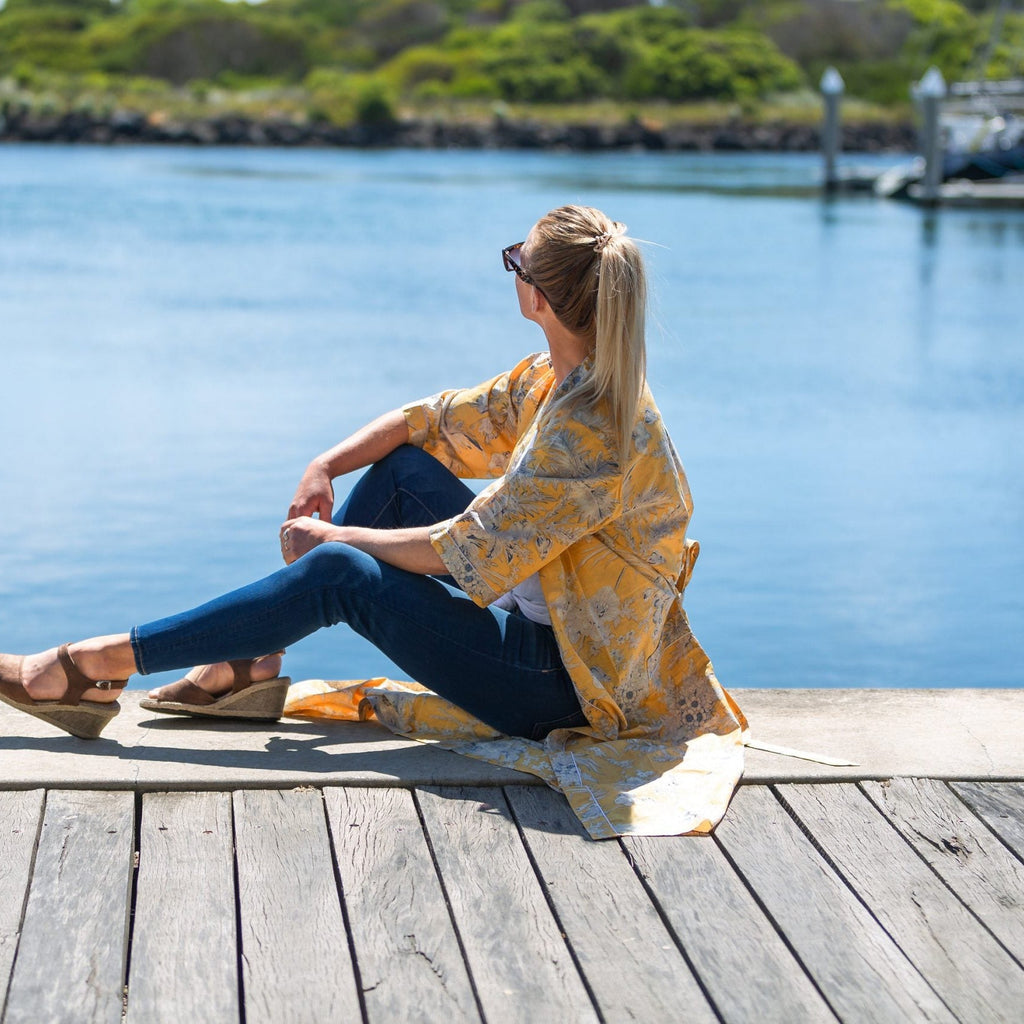 'Delicate Dream' Kimono' 100% Cotton Bathrobe