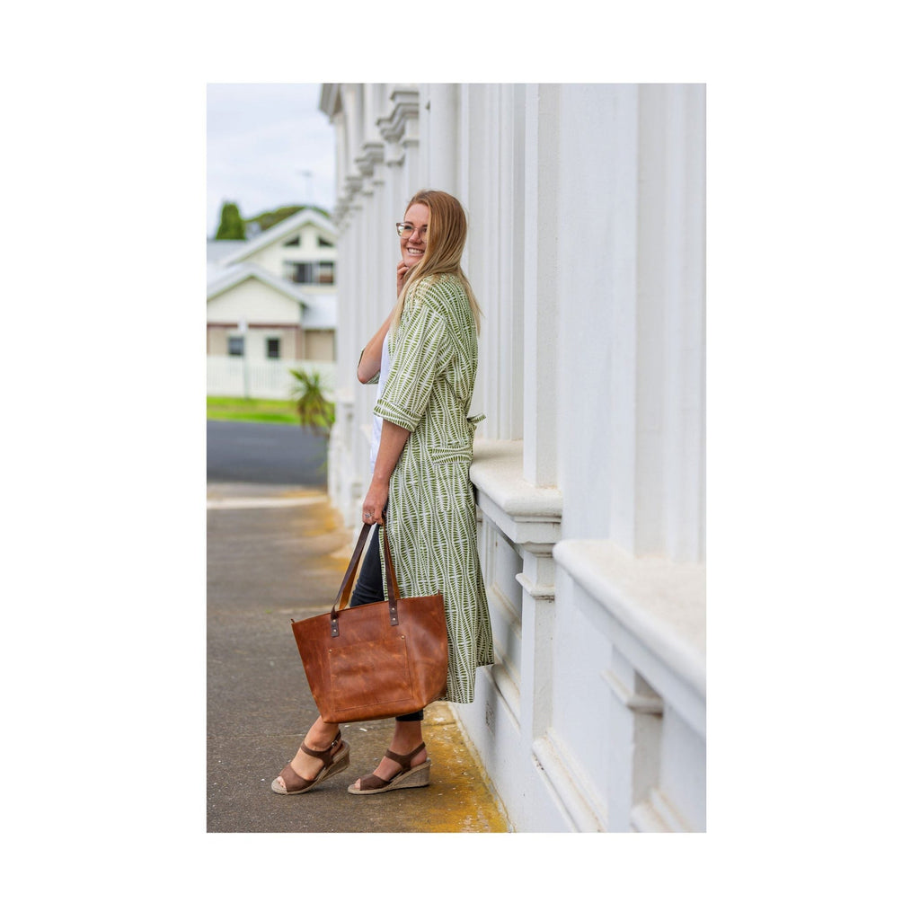 'Bamboo Bliss' Kimono 100% Cotton Bathrobe