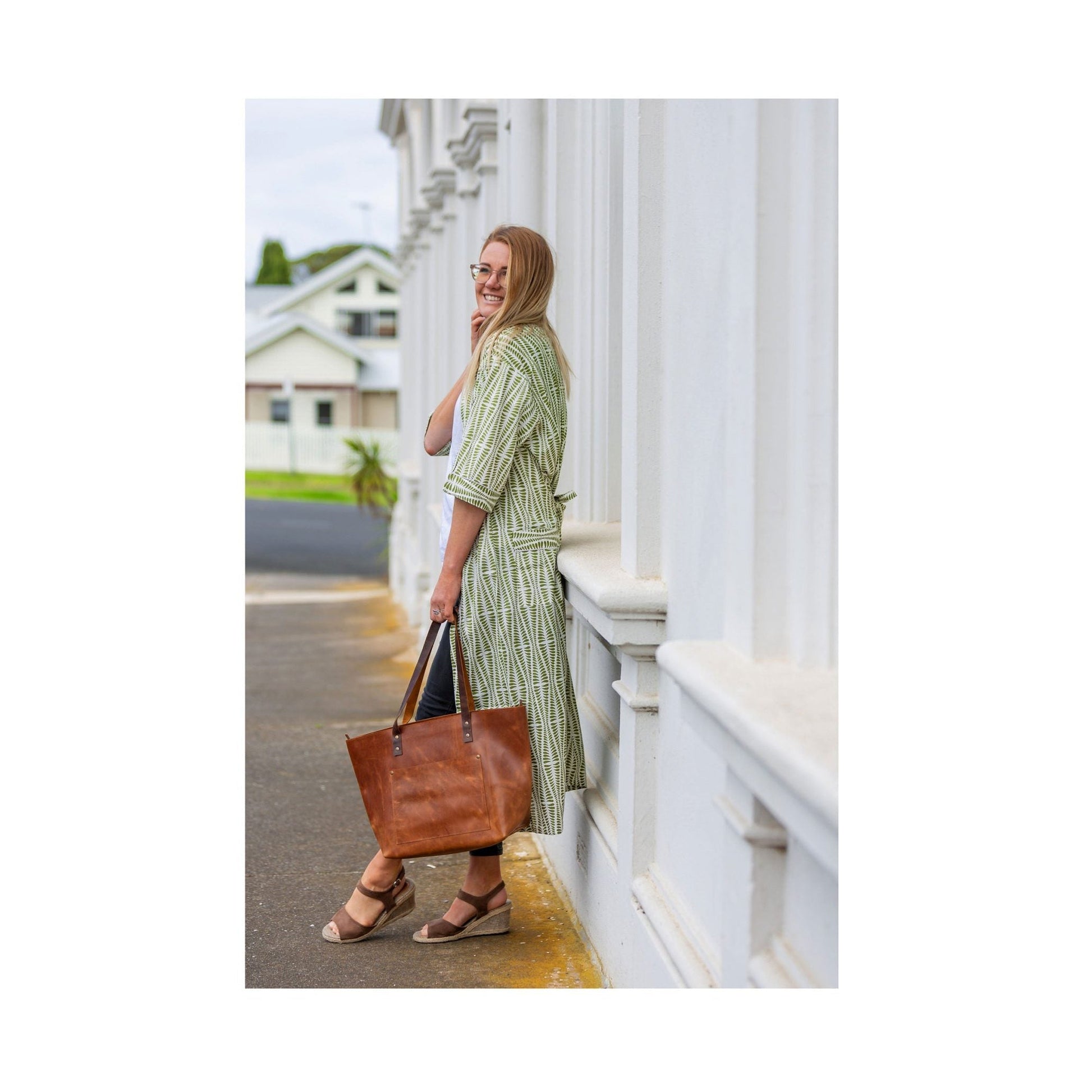 'Bamboo Bliss' Kimono 100% Cotton Bathrobe