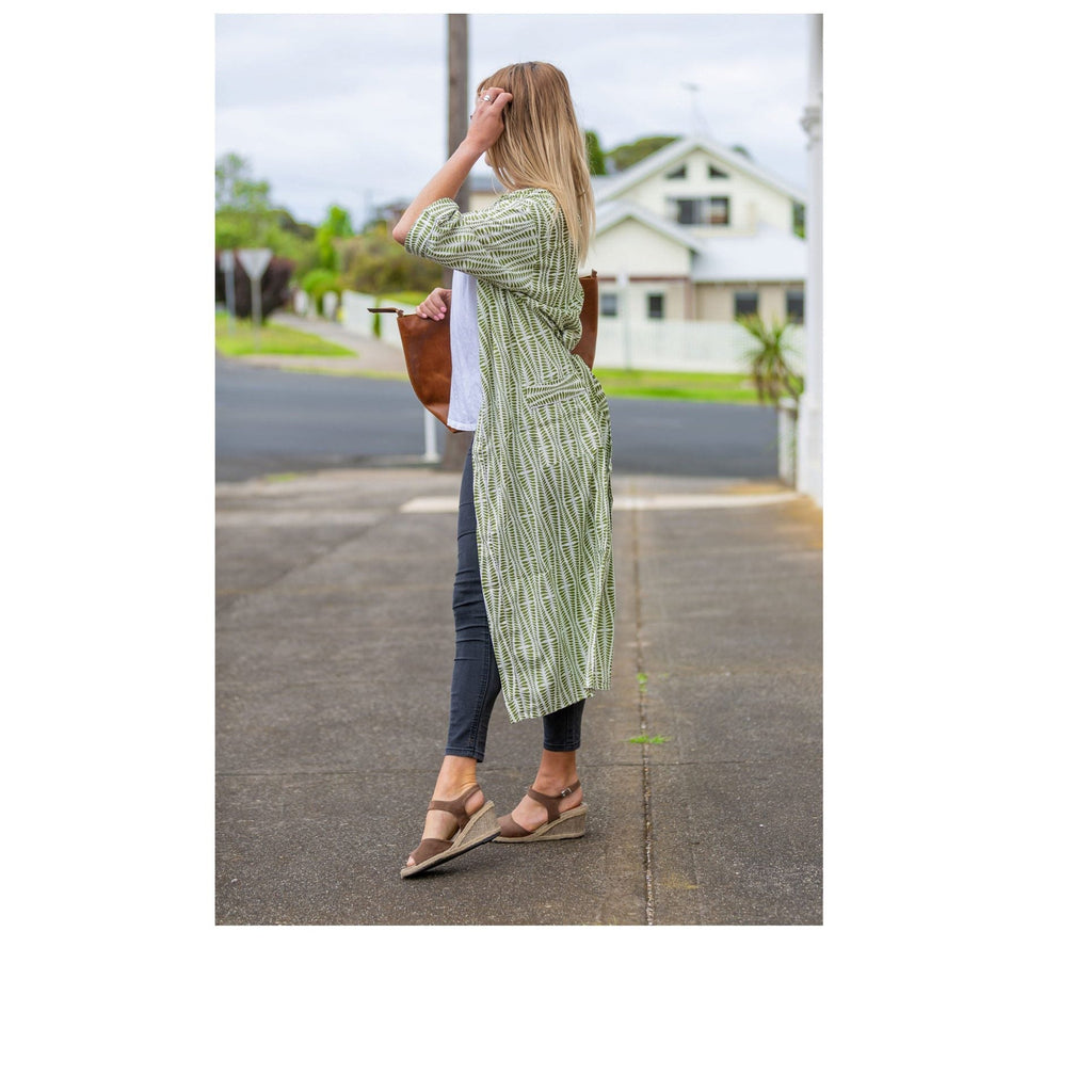 'Bamboo Bliss' Kimono 100% Cotton Bathrobe